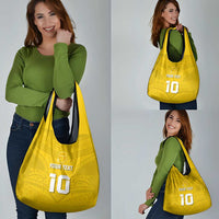 Custom Niue Rugby Grocery Bag Hiapo Tribal Motifs Sporty Style - Polynesian Pride