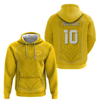 Custom Niue Rugby Hoodie Hiapo Tribal Motifs Sporty Style - Polynesian Pride