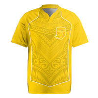 Custom Niue Rugby Rugby Jersey Hiapo Tribal Motifs Sporty Style - Polynesian Pride