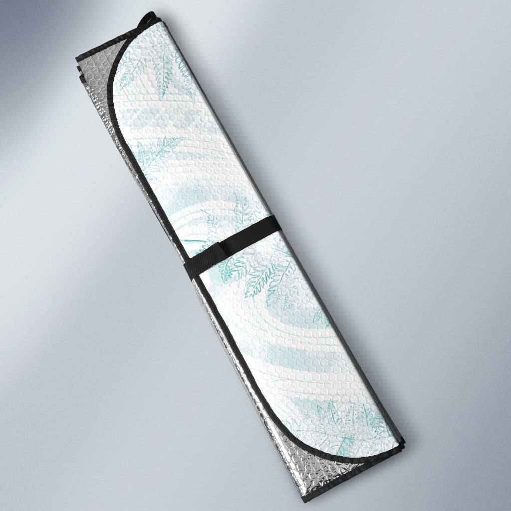 Custom New Zealand Football Auto Sun Shade The Whites-Aotearoa Inspired - Polynesian Pride