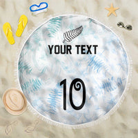 Custom New Zealand Football Beach Blanket The Whites-Aotearoa Inspired - Polynesian Pride