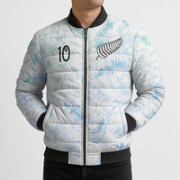 Custom New Zealand Football Bomber Puffer Jacket The Whites-Aotearoa Inspired - Polynesian Pride