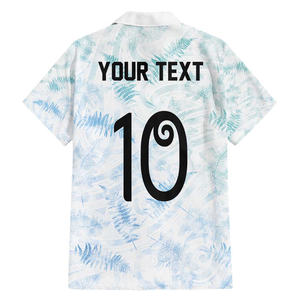 Custom New Zealand Football Family Matching Off Shoulder Maxi Dress and Hawaiian Shirt The Whites-Aotearoa Inspired - Polynesian Pride