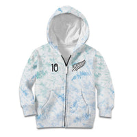 Custom New Zealand Football Kid Hoodie The Whites-Aotearoa Inspired - Polynesian Pride