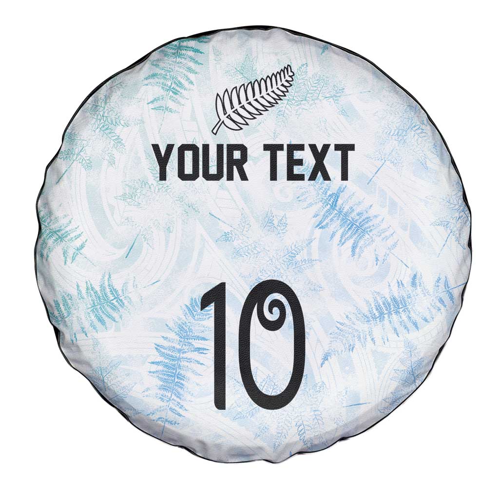 Custom New Zealand Football Spare Tire Cover The Whites-Aotearoa Inspired - Polynesian Pride