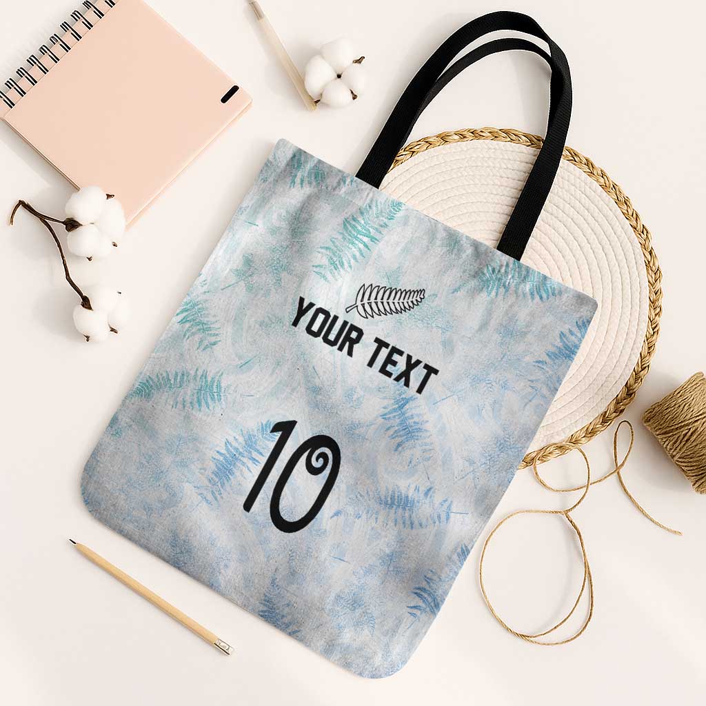 Custom New Zealand Football Tote Bag The Whites-Aotearoa Inspired - Polynesian Pride