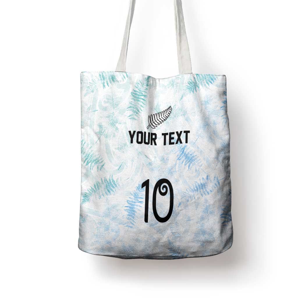 Custom New Zealand Football Tote Bag The Whites-Aotearoa Inspired - Polynesian Pride
