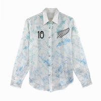 Custom New Zealand Football Women Casual Shirt The Whites-Aotearoa Inspired - Polynesian Pride