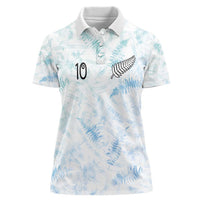 Custom New Zealand Football Women Polo Shirt The Whites-Aotearoa Inspired LT03 Female White - Polynesian Pride