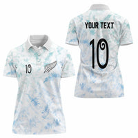 Custom New Zealand Football Women Polo Shirt The Whites-Aotearoa Inspired LT03 - Polynesian Pride