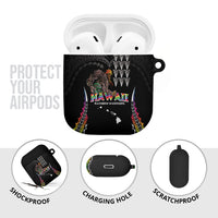 Hawaii Rainbow Warriors AirPods Case Kakau Shark Tooth and Polynesian Art Tattoo LT03 - Polynesian Pride
