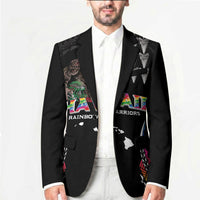 Custom Hawaii Rainbow Warriors Blazer Kakau Shark Tooth and Polynesian Art Tattoo LT03 - Polynesian Pride