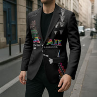 Custom Hawaii Rainbow Warriors Blazer Kakau Shark Tooth and Polynesian Art Tattoo LT03 - Polynesian Pride