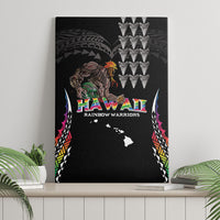 Hawaii Rainbow Warriors Canvas Wall Art Kakau Shark Tooth and Polynesian Art Tattoo LT03 - Polynesian Pride