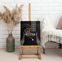 Hawaii Rainbow Warriors Canvas Wall Art Kakau Shark Tooth and Polynesian Art Tattoo LT03 - Polynesian Pride