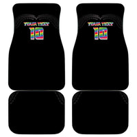 Custom Hawaii Rainbow Warriors Car Mats Kakau Shark Tooth and Polynesian Art Tattoo LT03 - Polynesian Pride