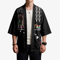 Custom Hawaii Rainbow Warriors Kimono Kakau Shark Tooth and Polynesian Art Tattoo LT03 - Polynesian Pride