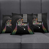 Hawaii Rainbow Warriors Pillow Cover Kakau Shark Tooth and Polynesian Art Tattoo LT03 - Polynesian Pride