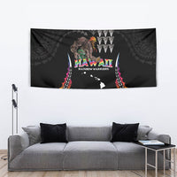Hawaii Rainbow Warriors Tapestry Kakau Shark Tooth and Polynesian Art Tattoo LT03 - Polynesian Pride