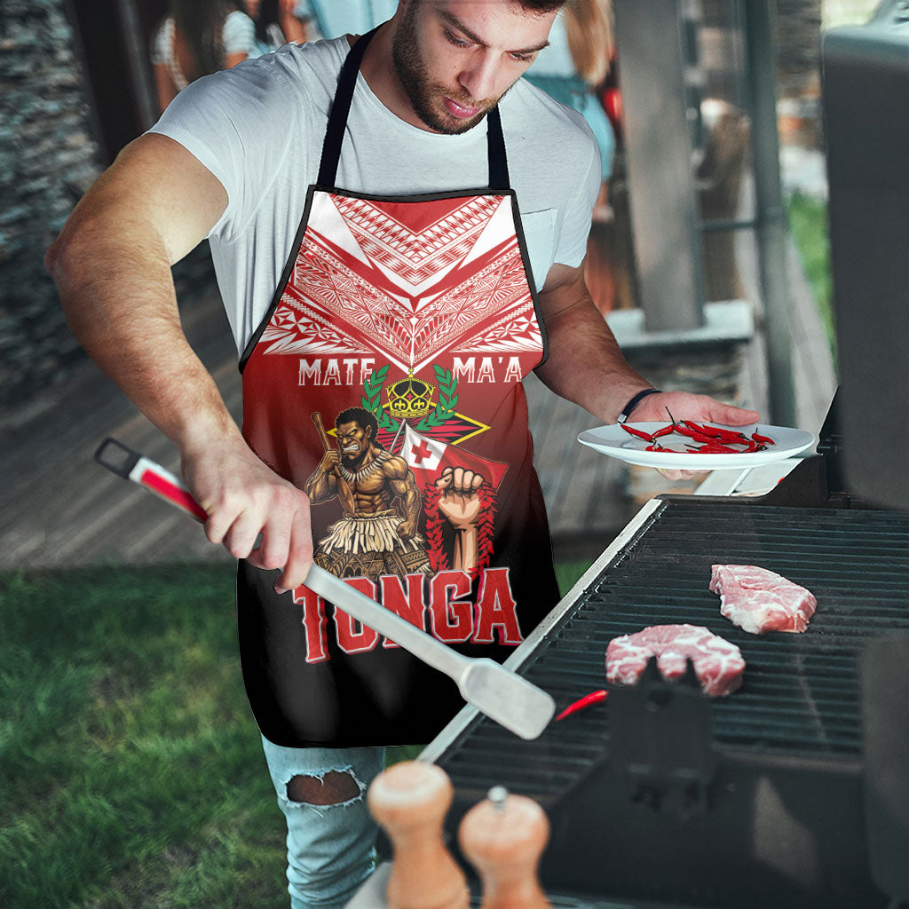 Mate Ma'a Tonga Apron Traditional Warrior and Ngatu Art Pattern LT03 - Polynesian Pride