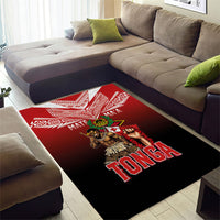 Mate Ma'a Tonga Area Rug Traditional Warrior and Ngatu Art Pattern LT03 - Polynesian Pride