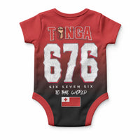 Mate Ma'a Tonga Baby Onesie Traditional Warrior and Ngatu Art Pattern LT03 - Polynesian Pride
