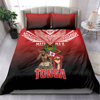Mate Ma'a Tonga Bedding Set Traditional Warrior and Ngatu Art Pattern LT03 - Polynesian Pride