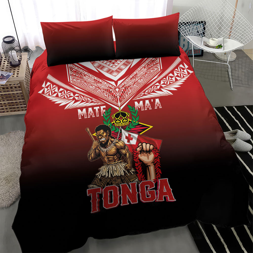 Mate Ma'a Tonga Bedding Set Traditional Warrior and Ngatu Art Pattern LT03 - Polynesian Pride