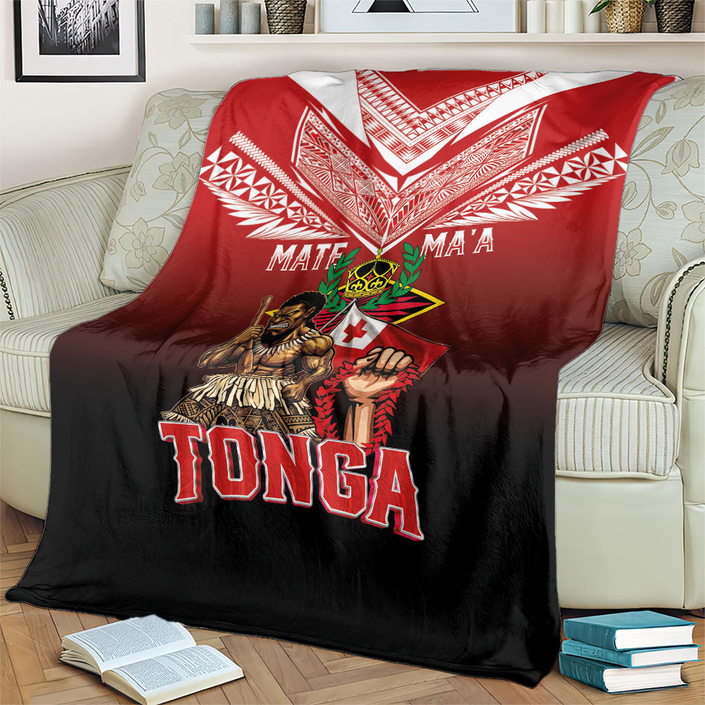 Mate Ma'a Tonga Blanket Traditional Warrior and Ngatu Art Pattern LT03 - Polynesian Pride