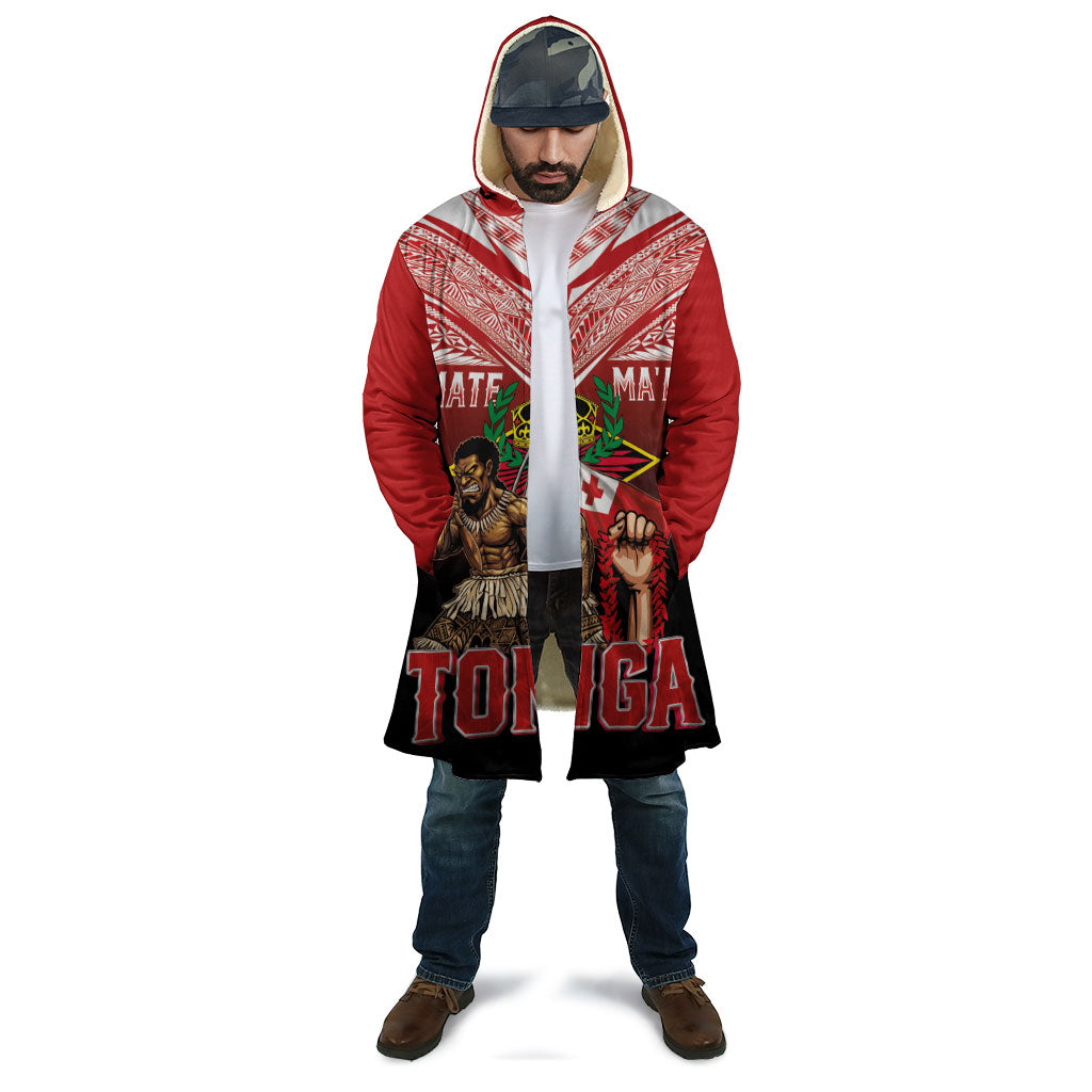 Mate Ma'a Tonga Cloak Traditional Warrior and Ngatu Art Pattern LT03 - Polynesian Pride