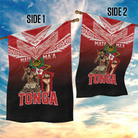 Mate Ma'a Tonga Garden Flag Traditional Warrior and Ngatu Art Pattern LT03 - Polynesian Pride