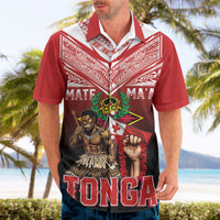 Mate Ma'a Tonga Hawaiian Shirt Traditional Warrior and Ngatu Art Pattern LT03 - Polynesian Pride