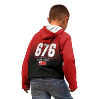 Mate Ma'a Tonga Kid Hoodie Traditional Warrior and Ngatu Art Pattern LT03 - Polynesian Pride