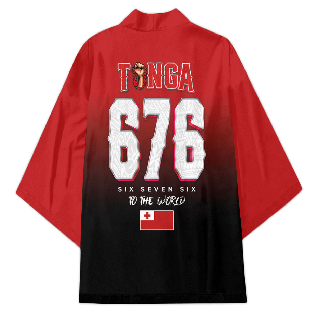 Mate Ma'a Tonga Kimono Traditional Warrior and Ngatu Art Pattern LT03 - Polynesian Pride