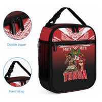 Mate Ma'a Tonga Lunch Bag Traditional Warrior and Ngatu Art Pattern LT03 - Polynesian Pride
