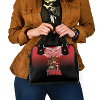 Mate Ma'a Tonga Shoulder Handbag Traditional Warrior and Ngatu Art Pattern LT03 - Polynesian Pride