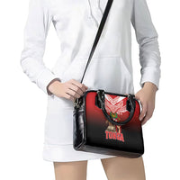 Mate Ma'a Tonga Shoulder Handbag Traditional Warrior and Ngatu Art Pattern LT03 - Polynesian Pride