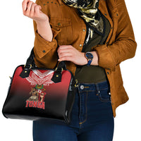 Mate Ma'a Tonga Shoulder Handbag Traditional Warrior and Ngatu Art Pattern LT03 - Polynesian Pride