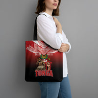 Mate Ma'a Tonga Tote Bag Traditional Warrior and Ngatu Art Pattern LT03 - Polynesian Pride