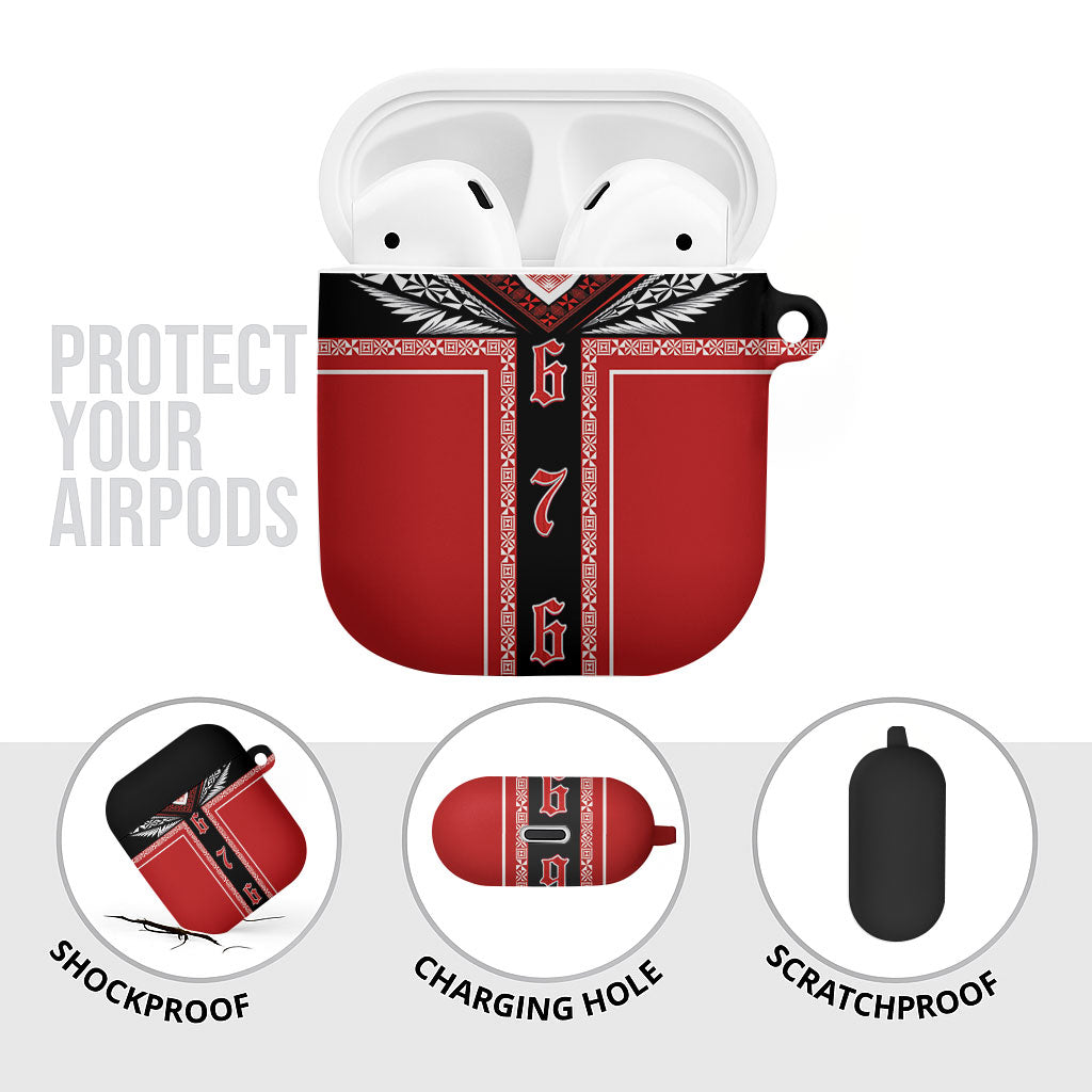 Tonga AirPods Case Tribal Pacific Ngatu Motif LT03 - Polynesian Pride