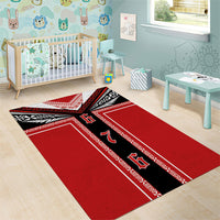 Tonga Area Rug Tribal Pacific Ngatu Motif LT03 - Polynesian Pride