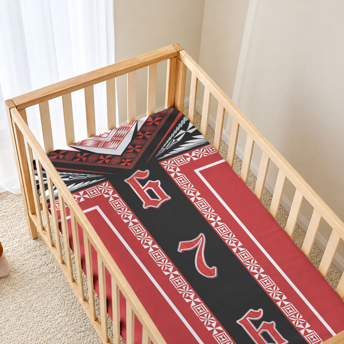 Tonga Baby Bed Cover Tribal Pacific Ngatu Motif LT03 - Polynesian Pride