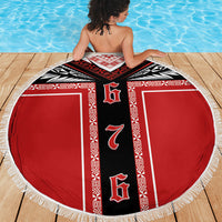Tonga Beach Blanket Tribal Pacific Ngatu Motif LT03 - Polynesian Pride