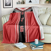 Tonga Blanket Tribal Pacific Ngatu Motif LT03 Red - Polynesian Pride
