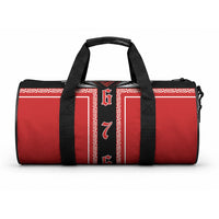 Tonga Duffle Bag Tribal Pacific Ngatu Motif LT03 One size Red - Polynesian Pride