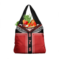 Tonga Grocery Bag Tribal Pacific Ngatu Motif LT03 1-pack One Size Red - Polynesian Pride