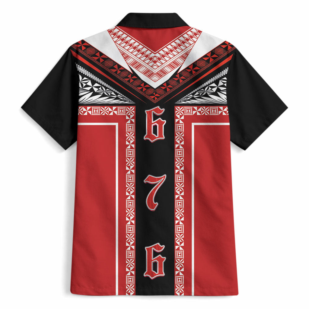 Tonga Hawaiian Shirt Tribal Pacific Ngatu Motif LT03 - Polynesian Pride