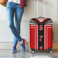 Tonga Luggage Cover Tribal Pacific Ngatu Motif LT03 - Polynesian Pride