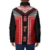 Tonga Padded Jacket Tribal Pacific Ngatu Motif LT03 - Polynesian Pride