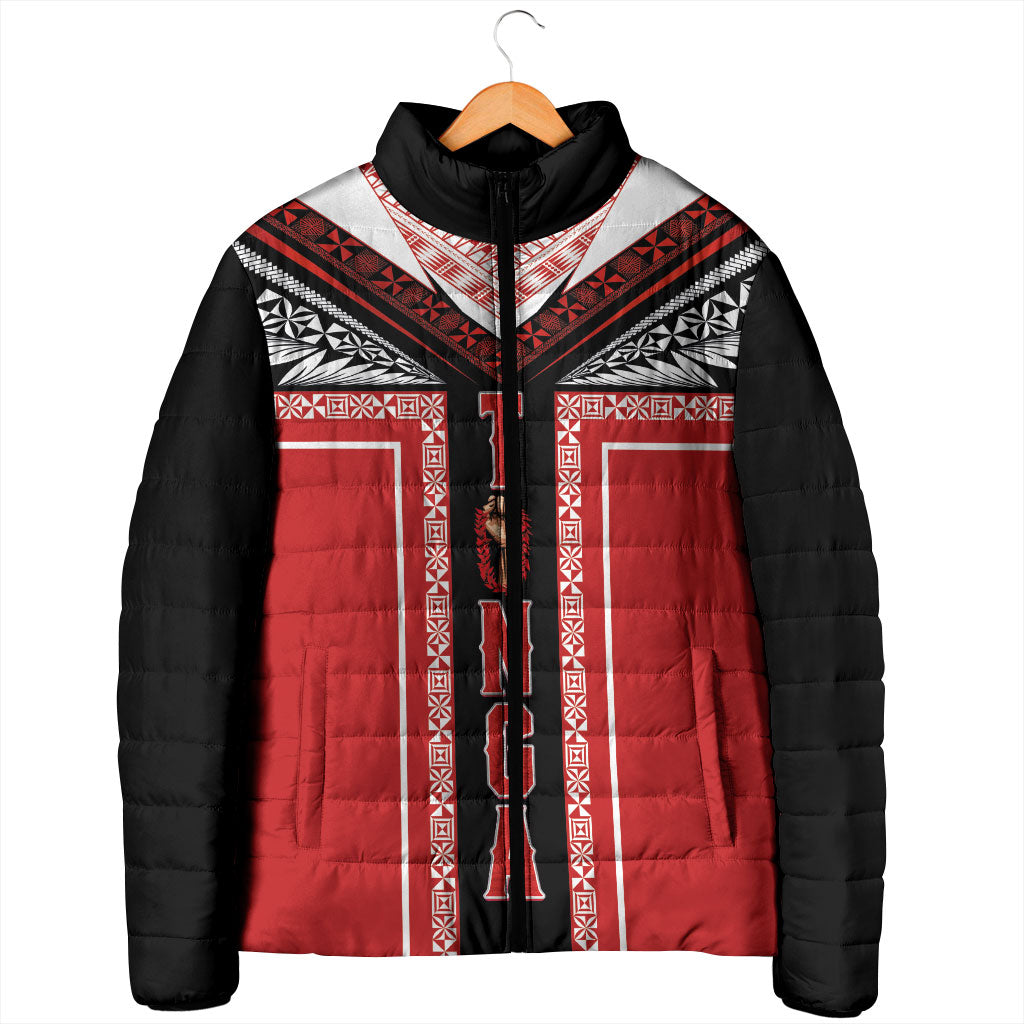 Tonga Padded Jacket Tribal Pacific Ngatu Motif LT03 - Polynesian Pride